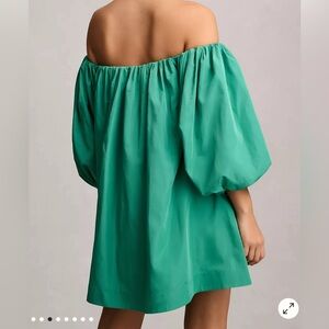 Anthro Puff sleeve swing dress